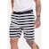 Bermuda Boardshort Onbongo Híbrido Listrado - Masculina PRETO
