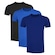 Kit de Camisetas PMC Básica - 3 Unidades - Infantil PRETO/AZUL