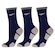 Kit Meias Cano Alto Penalty Refletivo - 3 Pares - Masculina AZUL ESCURO