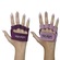 Kit Palmar Hidrolight para Musculação Mini Palma - 2 Pares - Adulto ROSA/VINHO