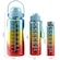 Kit 3 Garrafas Squeeze Plástica Gold Sports Degrade Adesivos Bpa-Free 2 Lts, 800ml e 280ml VERDE