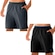 Kit de Bermuda Mizuno Tennis Master - 2 Unidades - Masculino PRETO