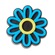 Jibbitz Margarida Led Azul - Unissex BRANCO