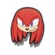 Jibbitz Sonic The Hedge Hog Knuckles - Unissex BRANCO