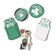 Kit Jibbitz Crocs Nba Boston Celtics - 5 Unidades BRANCO