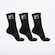 Meia Cano Alto Fila Tripack Fbox - Unissex PRETO