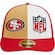 Boné Aba Curva New Era 59Fifty Fitted Low Profile San Francisco 49Ers Sideline 2023 - Fechado - Masculino BRANCO