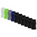 Kit Camisetas Regata Dellas Fit Dry Lisa Básica Treino - Masculina - 10 unidades PRETO/BRANCO