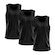 Kit Camisetas Regata Dellas Fit Lisa Básica Dry - Masculina - 3 Unidades PRETO