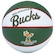 Bola de Basquete Wilson Mini Nba Team Retro Bucks 3 BRANCO