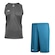 Kit Penalty: Camiseta Regata X + Bermuda - Masculino CINZA CLA/AZUL
