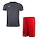 Kit Penalty: Camiseta X + Calção - Masculino CINZA/VERMELHO