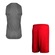 Kit Camiseta Regata Penalty X + Calção Penalty X - Masculino CINZA/VERMELHO
