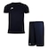 Kit Penalty: Camiseta X + Calção - Infantil PRETO/AZUL ESC