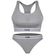 Conjunto Puma com Tops Fitness com Bojo + Calcinha - Feminino CINZA
