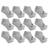 Kit Meias Sapatilha Esporte Legal Invisível - 12 Pares - Masculina CINZA