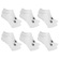 Kit Meias Sapatilha Esporte Legal Invisível - 6 Pares - Masculina BRANCO