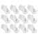 Kit Meias Sapatilha Esporte Legal Invisível - 12 Pares - Masculina BRANCO