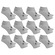 Kit Meias Sapatilha Esporte Legal Invisível - 12 Pares - Masculina CINZA MESCLA