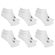 Kit Meias Sapatilha Esporte Legal Invisível - 6 Pares - Feminina MARROM