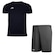 Kit de Futebol Penalty X: Camiseta + Calção Plus Size - Masculino PRETO/CINZA