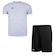 Kit de Futebol Penalty X: Camiseta + Calção Plus Size - Masculino BRANCO/PRETO