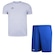 Kit de Futebol Penalty X: Camiseta + Calção Plus Size - Masculino AZUL/BRANCO