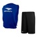 Kit Colete Penalty Futebol + Calção Penalty X - Infantil AZUL/PRETO