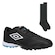 Chuteira Society Umbro Tocco III Premier - Adulto + 1 Par de Meião PRETO