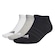 Kit Meias Cano Baixo adidas Sportswear Low-Cut - 3 Pares - Adulto CINZA CLA/BRANCO
