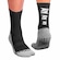 Meia Cano Alto Poker Esportiva Antiderrapante - Adulto PRETO/CINZA