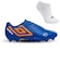 Chuteira de Campo Umbro Orbit + Meias - Adulto AZUL/LARANJA