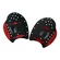 Palmar de Natação Speedo Power Paddles Forte - Adulto PRETO/VERMELHO