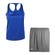 Kit Camiseta Regata Penalty X + Calção - Feminino CINZA CLA/AZUL
