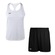 Kit Camiseta Regata Penalty X + Calção - Feminino BRANCO/PRETO