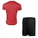 Kit Camiseta Penalty X + Calção Plus Size - Masculino PRETO/VERMELHO