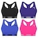 Kit Tops Puma Nadador sem Costura - 4 Unidades - Feminino PRETO/AZUL