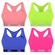 Kit Tops Puma Nadador sem Costura - 4 Unidades - Feminino ROSA/ROXO