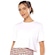 Camiseta Cropped Alto Giro Basic Fit - Feminino BRANCO