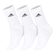 Meia Cano Alto adidas Spw Crw 38 Ao 40 - 3 Pares - Adulto BRANCO
