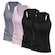 Kit Camisetas Regata Nadador Dellas Fit Dry - Feminina - 4 Unidades CINZA/ROSA