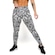 Calça Legging Cintura Alta Mvb Modas Empina Bumbum - Feminina PRETO/BRANCO