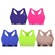 Kit Tops Puma Nadador sem Costura - Feminino - 5 unidades Rosa/Verde