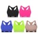 Kit Tops Puma Nadador sem Costura - Feminino - 5 unidades AZUL/AMARELO