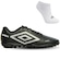 Chuteira Society Umbro Glaze + 1 Par de Meias - Adulto PRETO