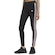 Calça Legging Feminina adidas 3 Listras PRETO/ROSA