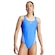 Maiô adidas 3 Listras - Feminino AZUL CLA/BRANCO
