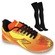Chuteira Futsal Diadora Agilita + 1 Par de Meião - Infantil LARANJA