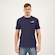 Camiseta Puma Ess Elevated Embroidered - Masculina AZUL ESCURO