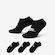 Kit de Meias Soquetes Nike Sportswear Everyday Essentials - 3 Pares - Adulto PRETO